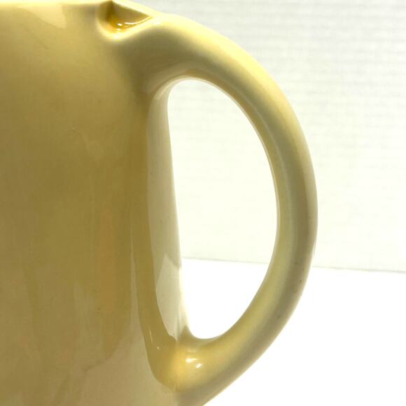 Vintage Hall Art Deco Yellow Ceramic Refrigerator Pitcher - Picture 7 of 10
